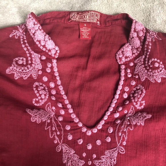 Lucky Brand embroidered tunic - Picture 2 of 5